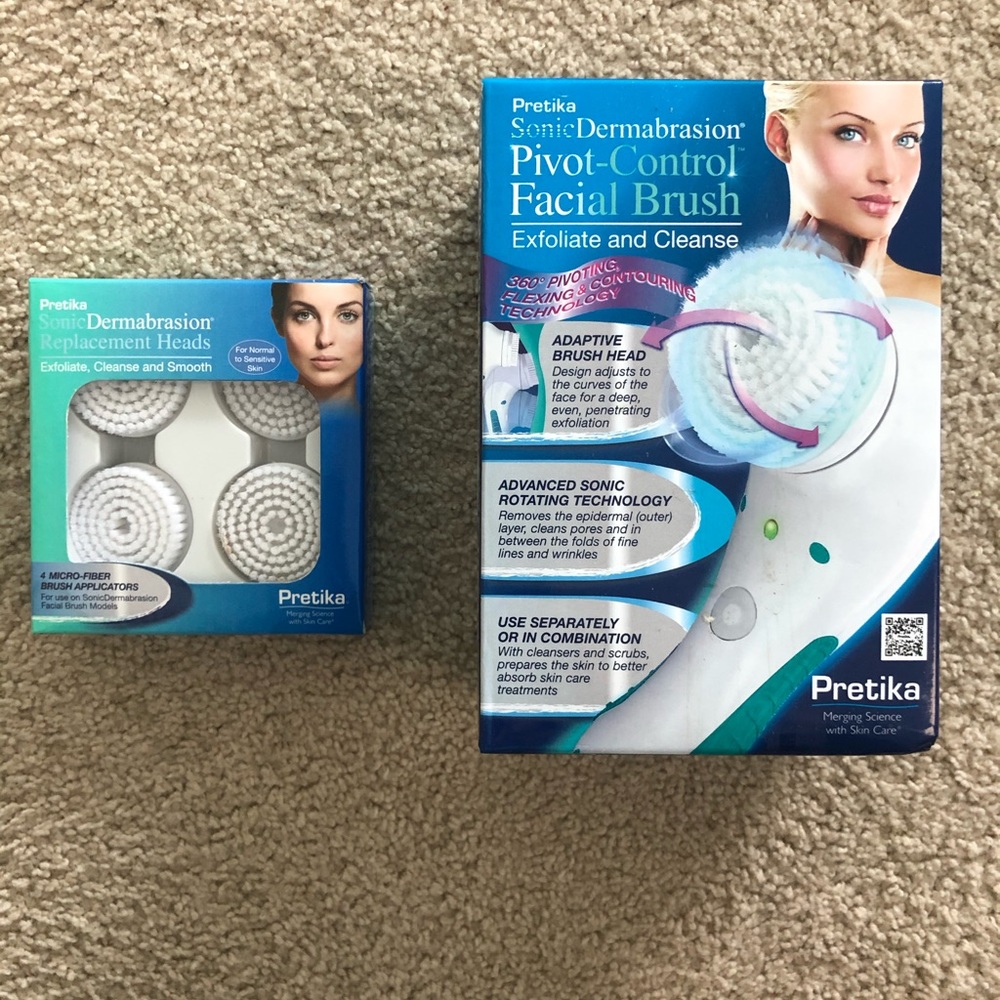 NWT Pretika Sonic Dermabrasion Facial Brush